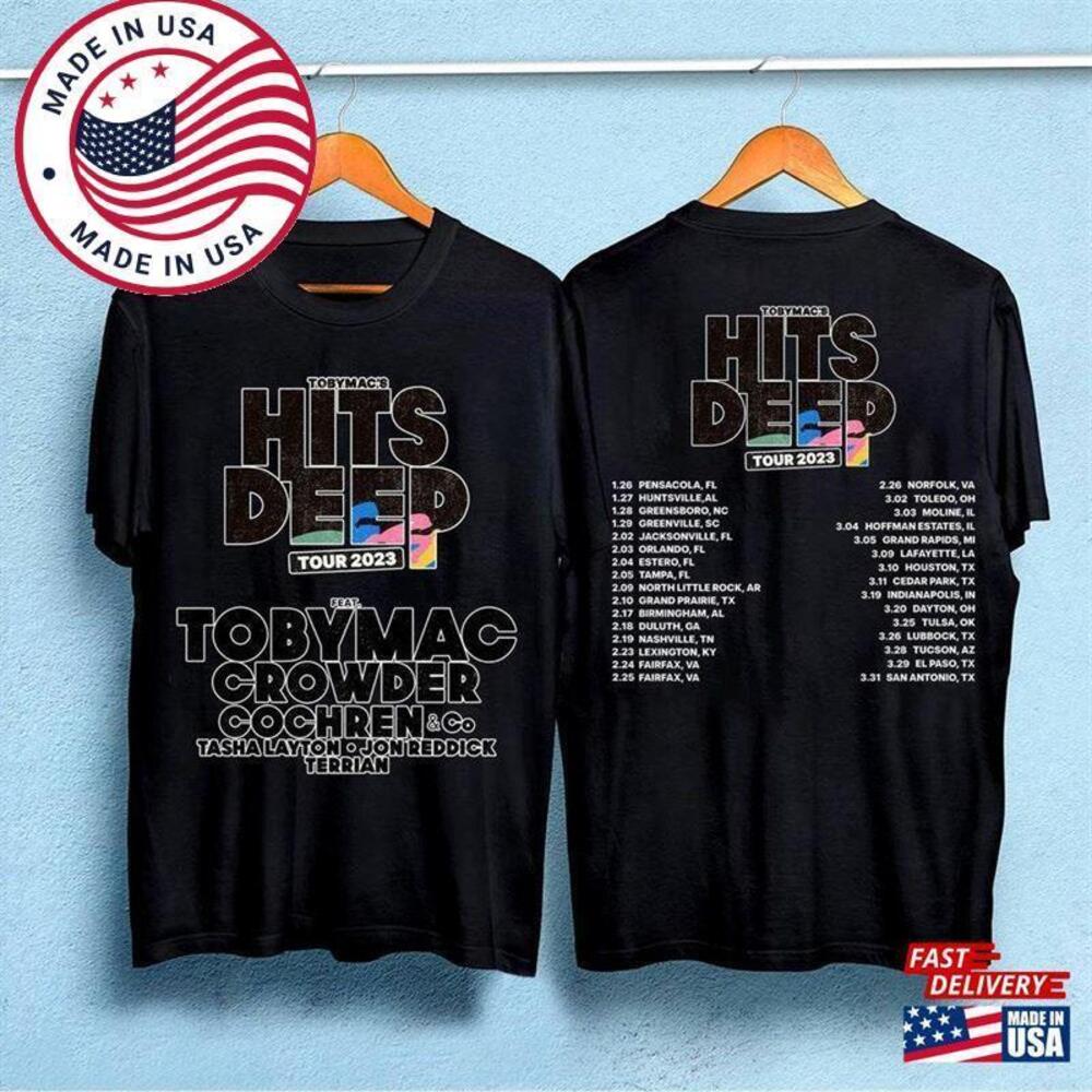 Tobymac Hits Deep Shirt Music Singers Tour Trending T-Shirts Classic 2 Sided